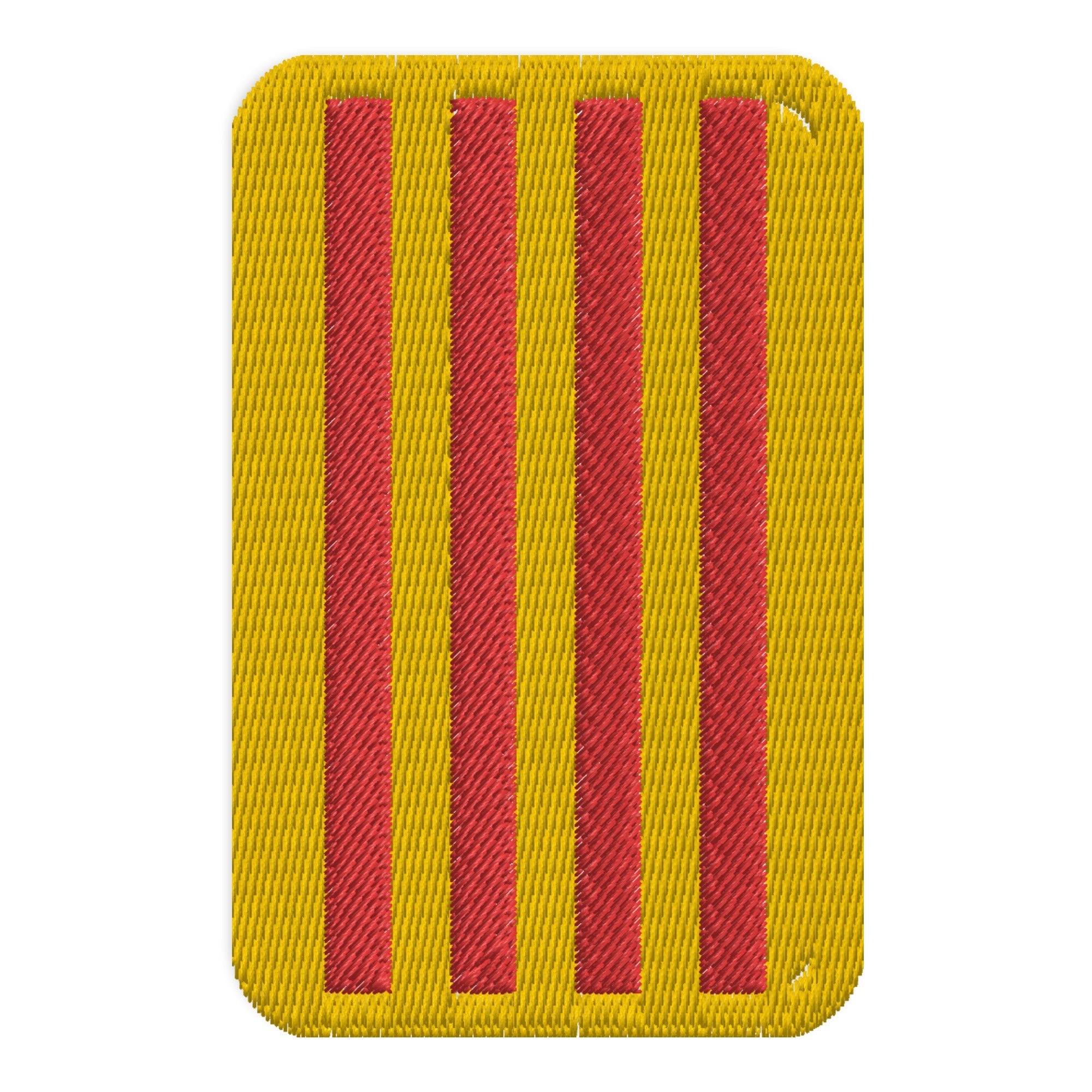 Bandeira heráldica com patches bordados
