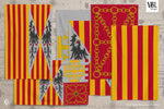 Carregar imagem no visualizador da galeria, Bandeira heráldica de armas (Coroa de Aragão)

