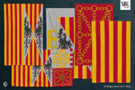 Carregar imagem no visualizador da galeria, Bandeira heráldica de armas (Coroa de Aragão)
