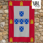 Cargar imagen en el visor de la galería, Estandarte heráldico de armas (Corona de Portugal)
