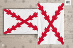 Cargar imagen en el visor de la galería, Bandera Aspa de Borgoña

