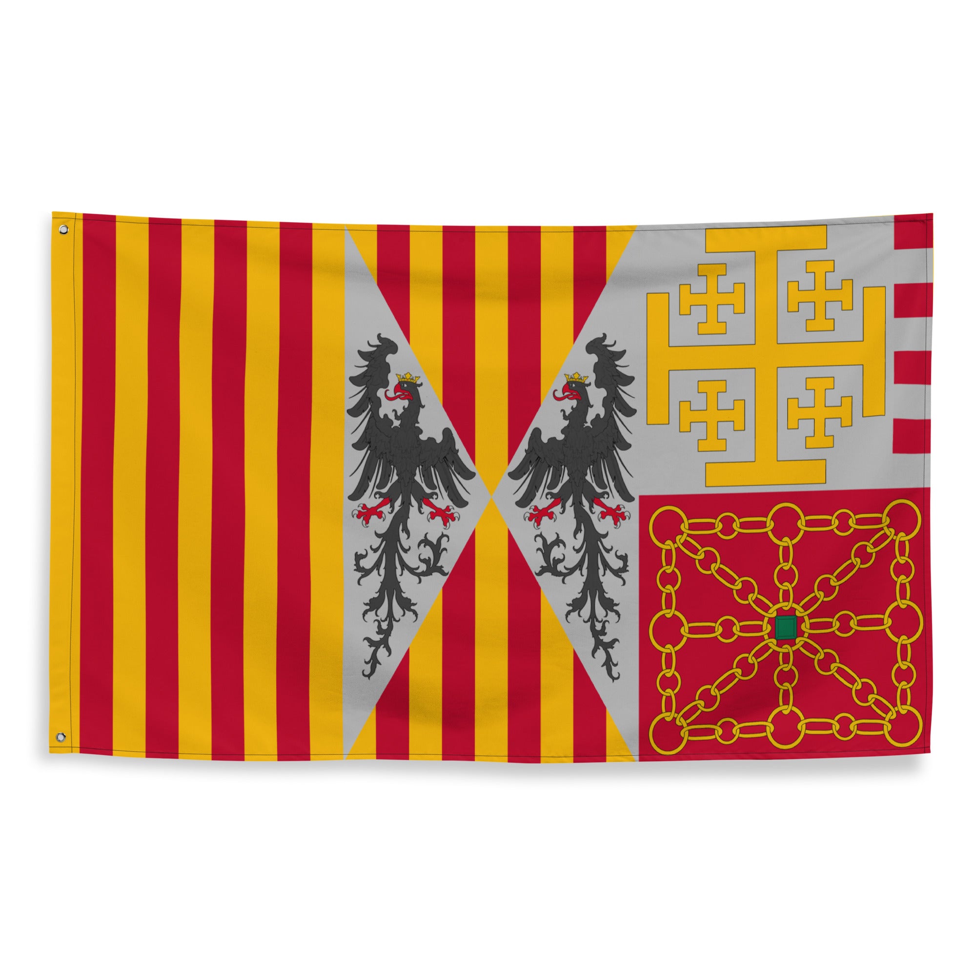 Stendardo araldico d'armi (Corona d'Aragona)
