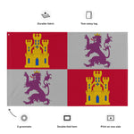 Carregar imagem no visualizador da galeria, Bandeira heráldica de armas (Coroa de Castela)
