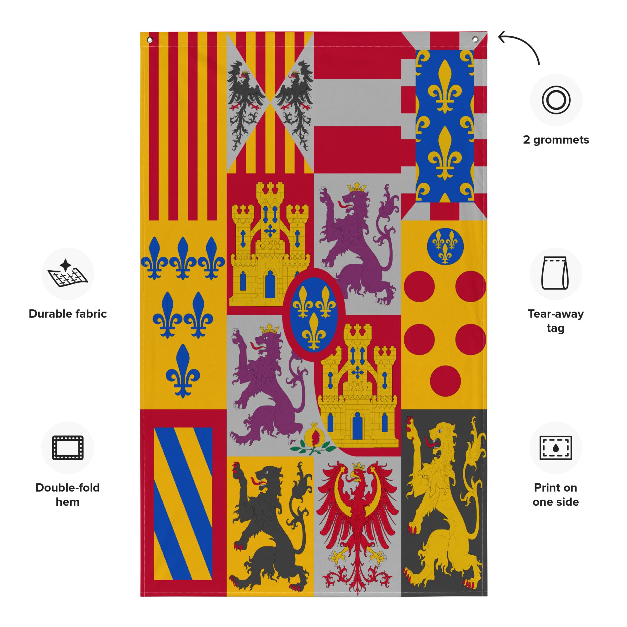 Bandeira Heráldica de Armas (Bourbons)