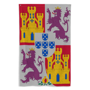 Bandeira heráldica de armas (Coroa de Castela)